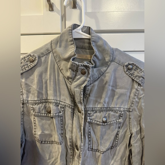 Woman’s Max Jeans size small utility jacket. Gray. - Picture 3 of 4